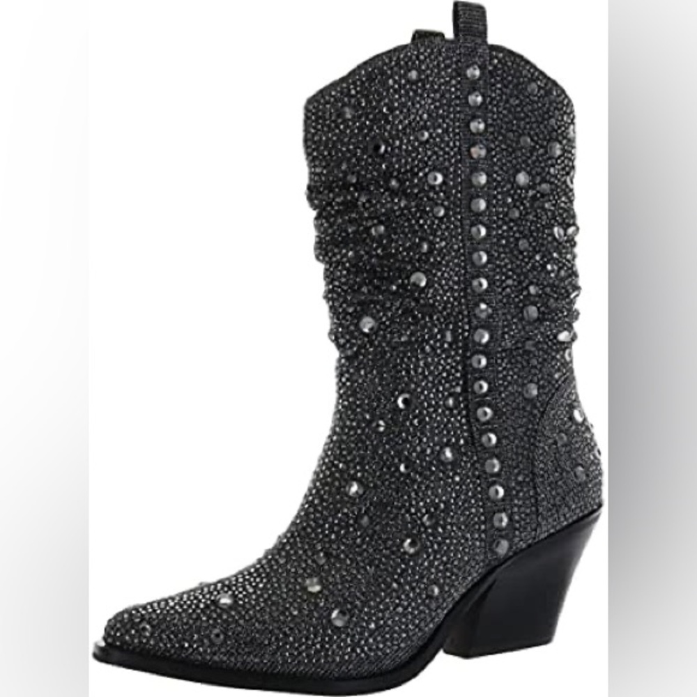 JESSICA SIMPSON | ✨NEW✨ Zellya Western Bootie in Pewter Glitter Gabor